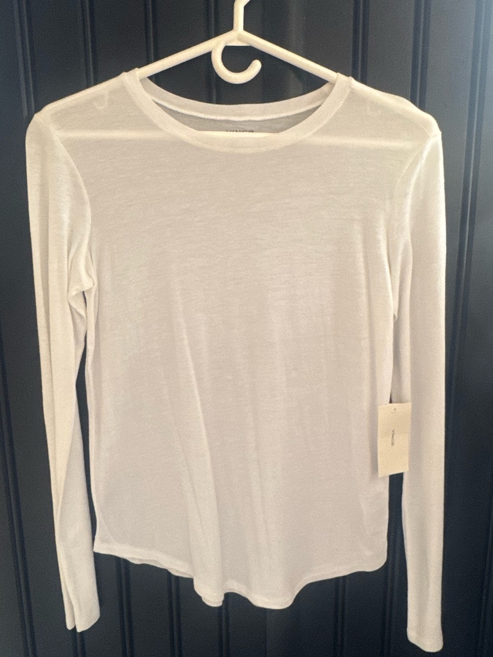VINCE Women's Lightweight Long-Sleeve Crewneck Top -